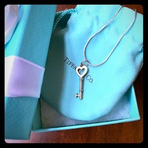 Tiffany & Co. Sterling Silver Heart Key pendant